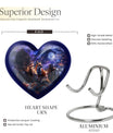heart-shaped fox cremation urn