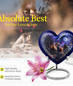 heart-shaped fox cremation urn