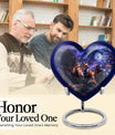 heart-shaped fox cremation urn
