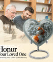 10-inch heart-shaped fox urn 