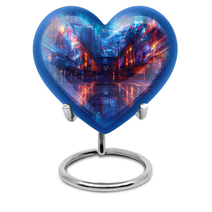 heart-shaped basketball urn
