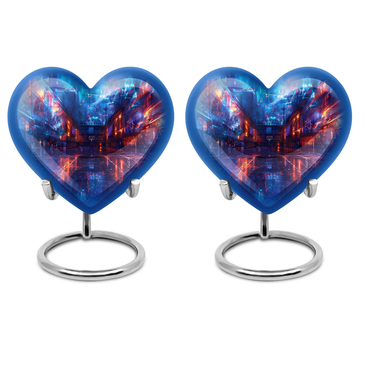 heart-shaped basketball urn