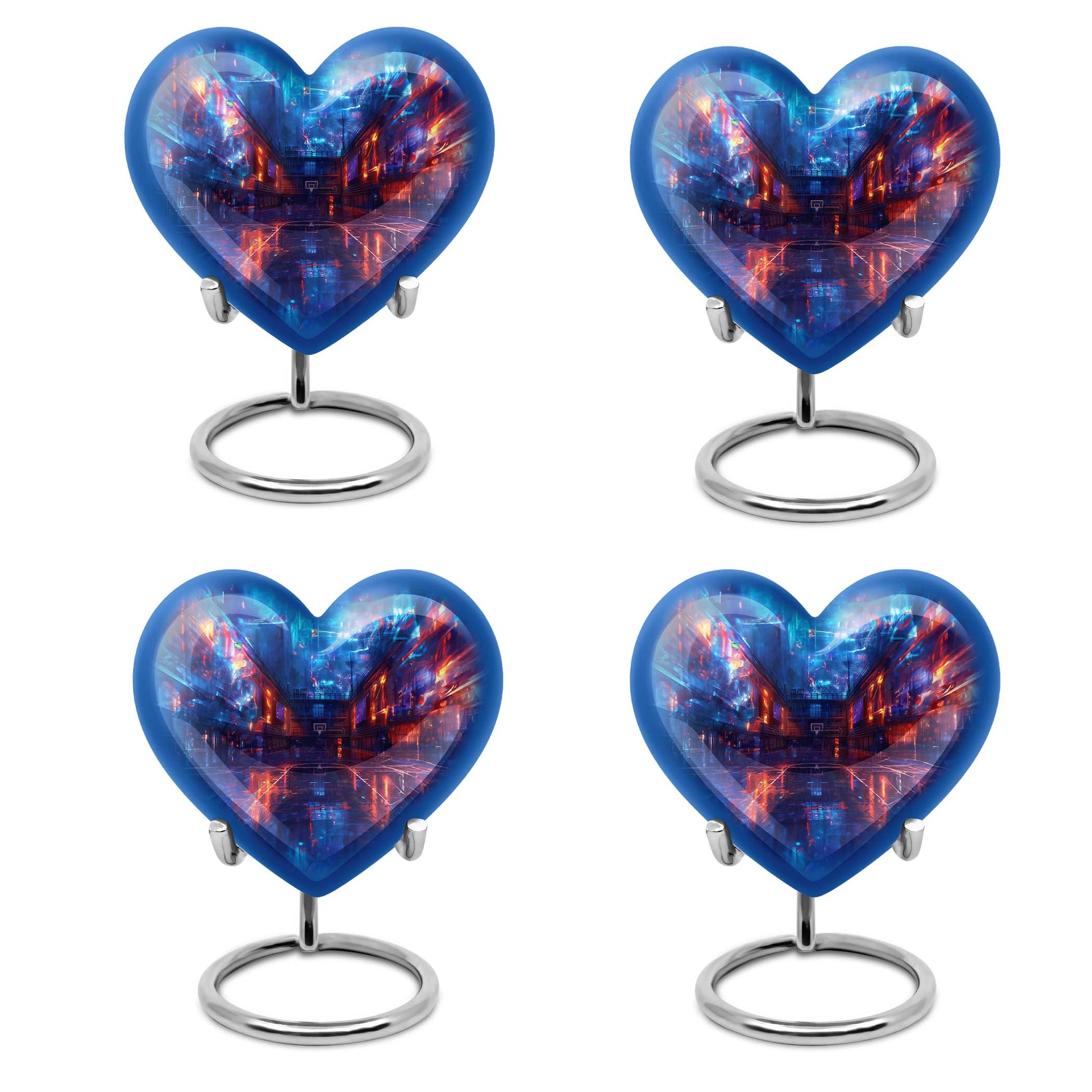 heart-shaped basketball urn