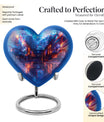 heart-shaped basketball urn