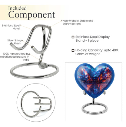 heart-shaped basketball urn