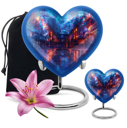 heart-shaped basketball urn