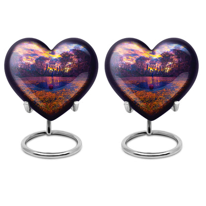 heart-shaped basketball urn