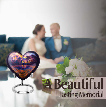 heart-shaped basketball urn