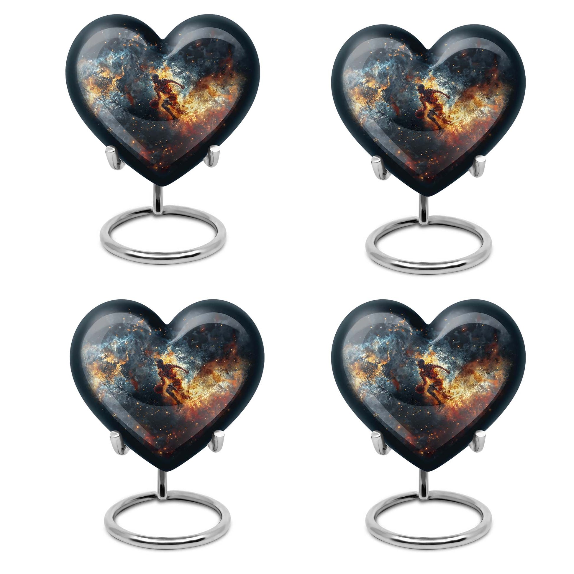 Basketball Theme 3 Inch Keepsake Pack of 4