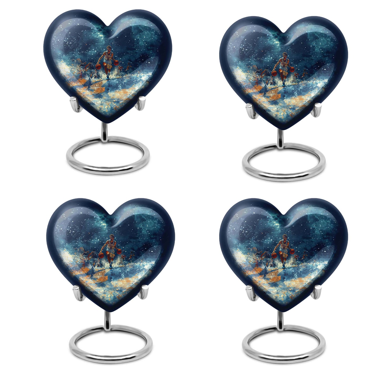 Basketball Theme 3 Inch Keepsake Pack of 4