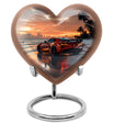 themed heart car Urn