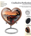 themed heart car Urn