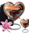themed heart car Urn