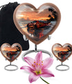 themed heart car Urn