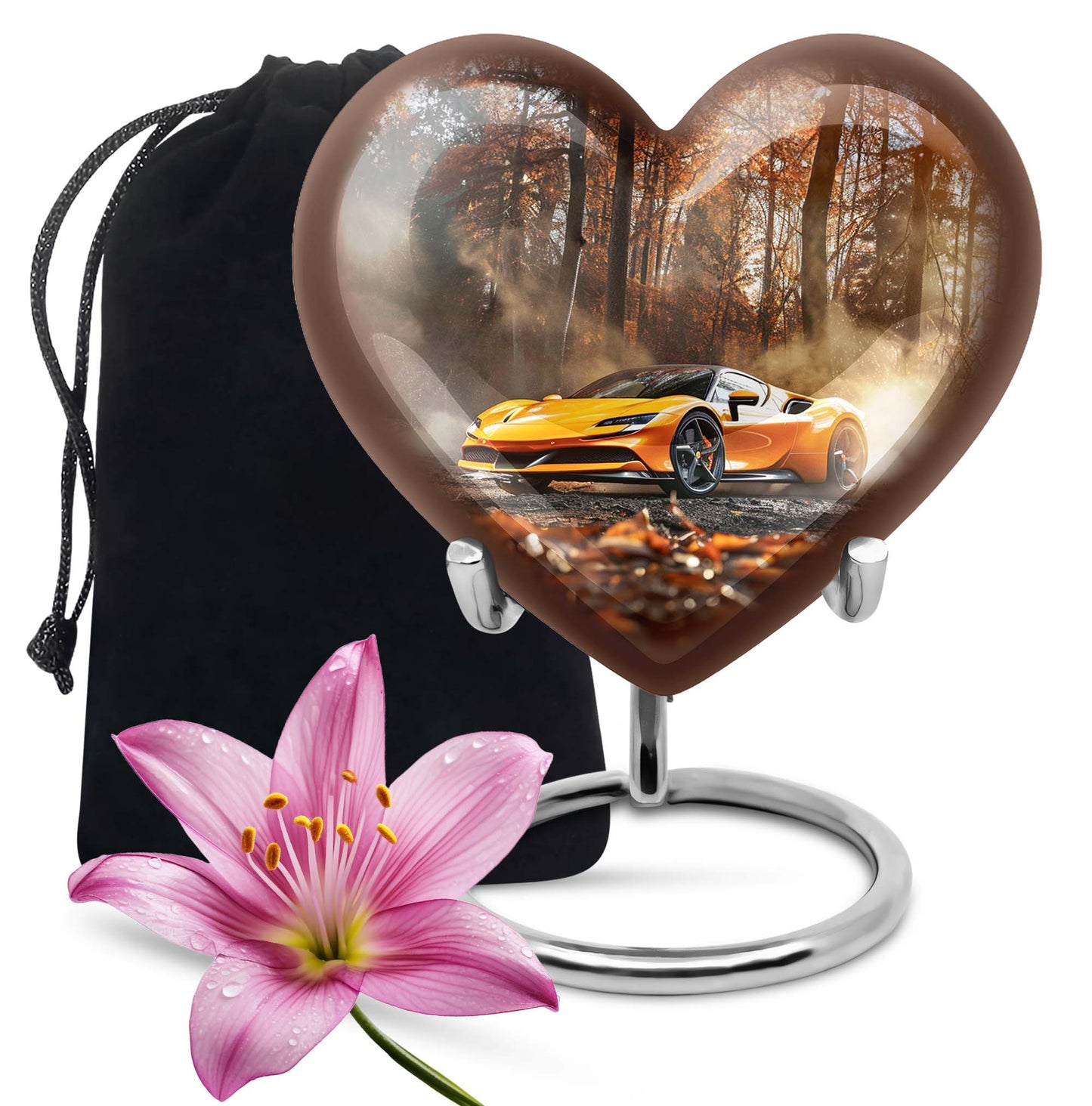 heart design car urn
