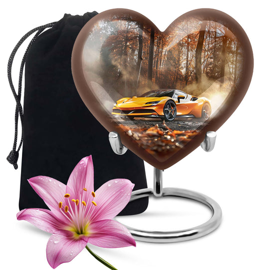 heart design car urn