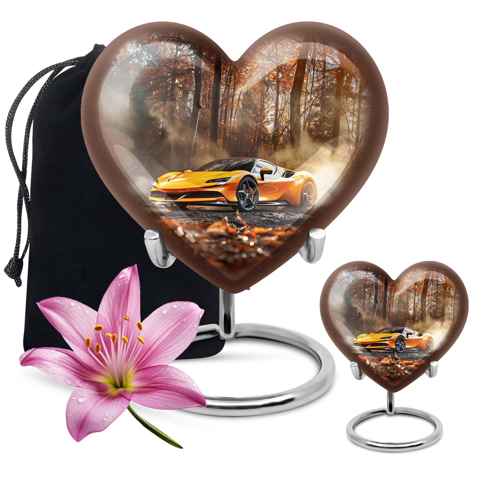 heart design car urn