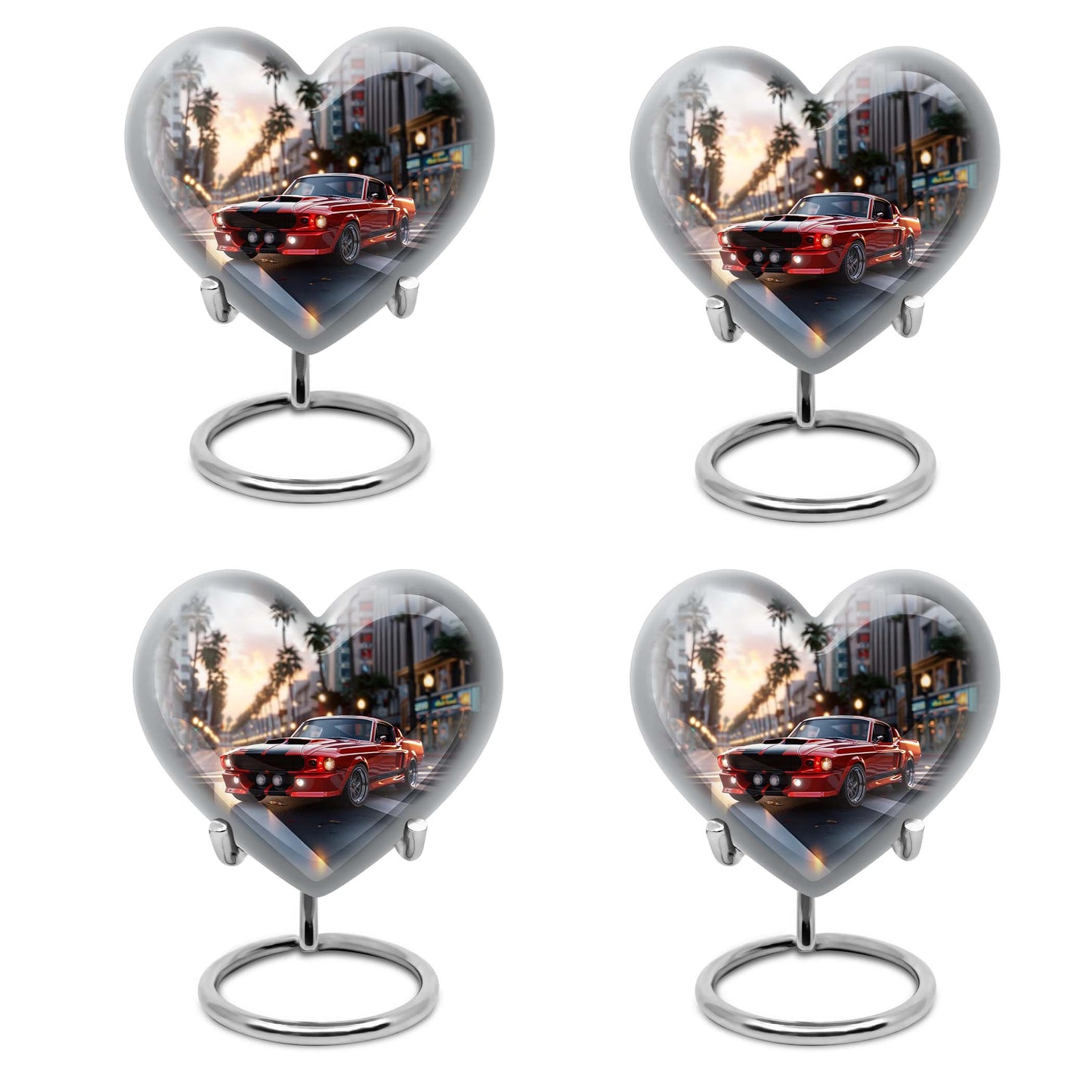 Car Theme 3 Inch Keepsake Pack of 4