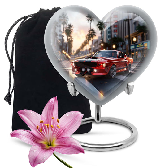 car urn, heart design