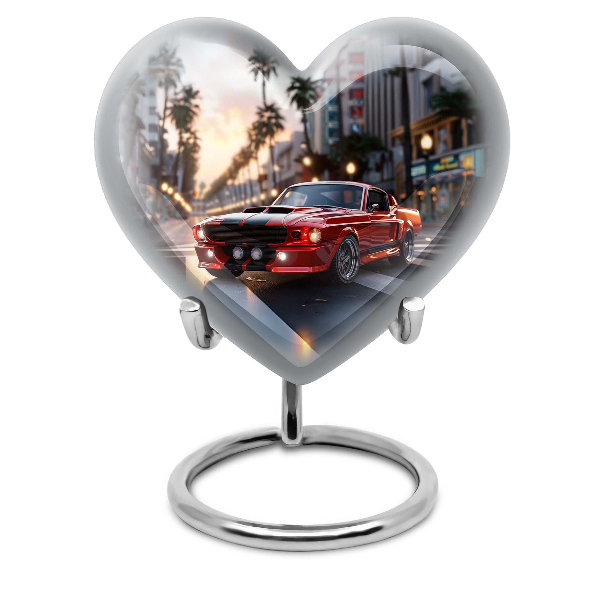 car urn, heart design