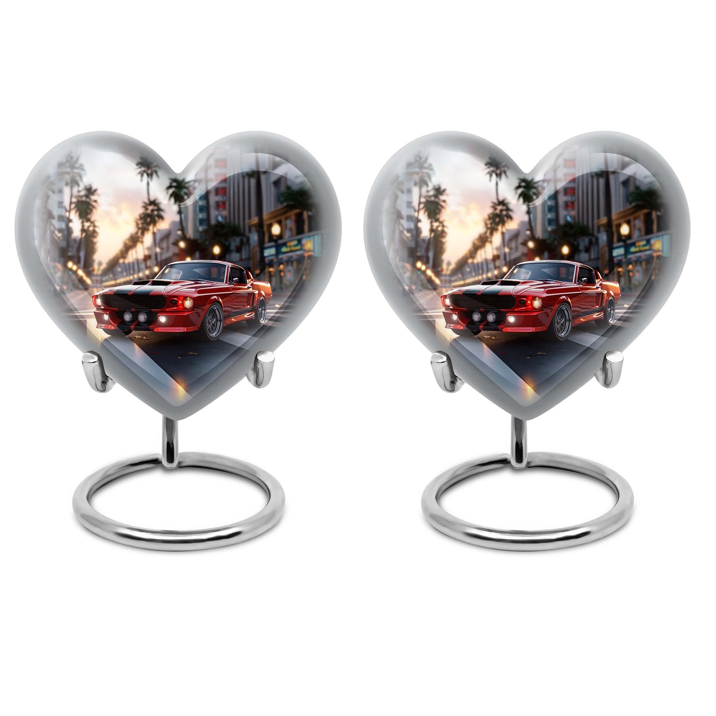 car urn, heart design