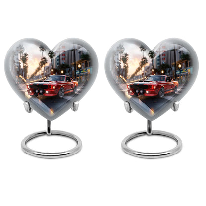 car urn, heart design