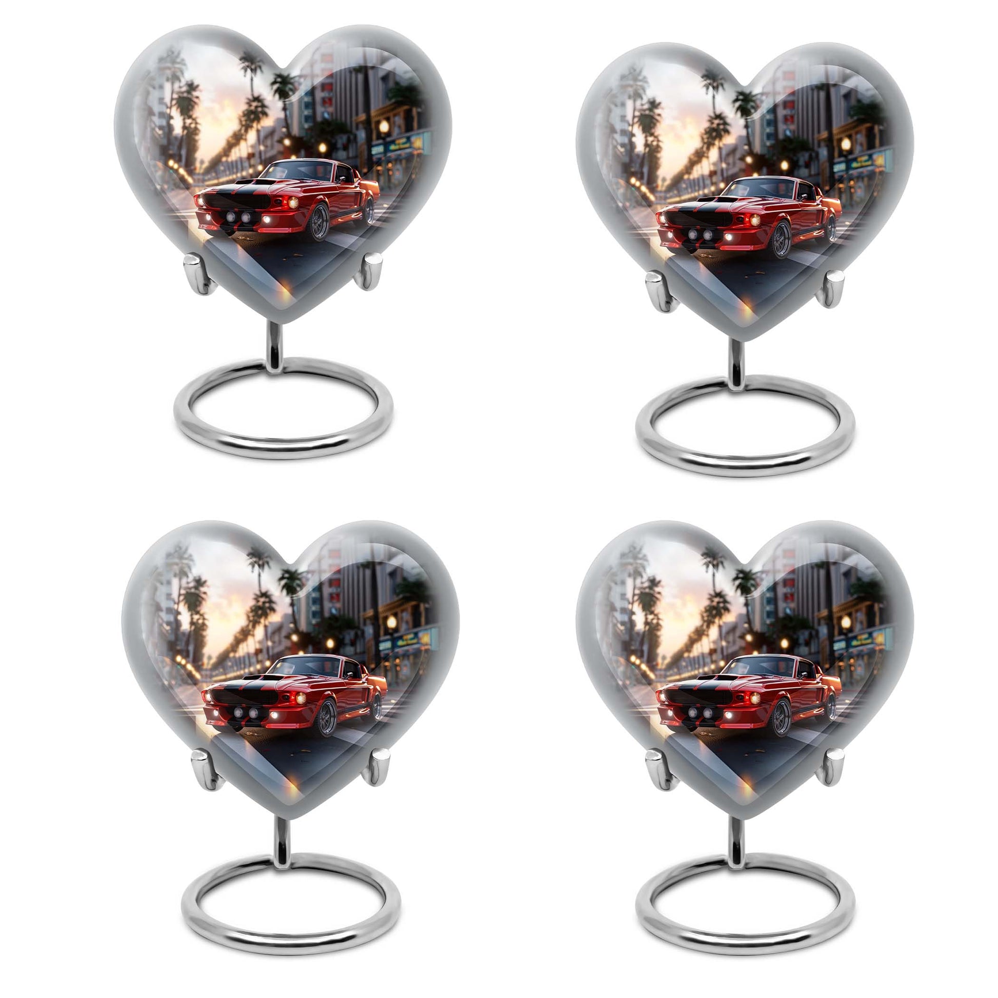 car urn, heart design