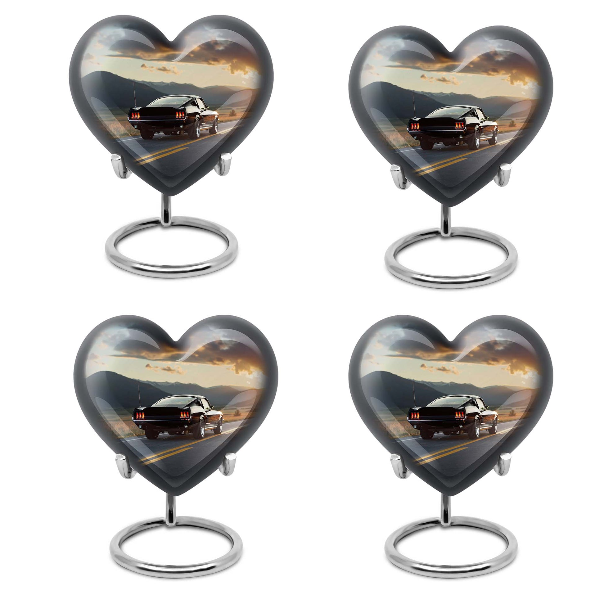 Car Theme 3 Inch Keepsake Pack of 4