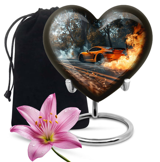 butterfly cremation urn and velvet pouch for men's ashes