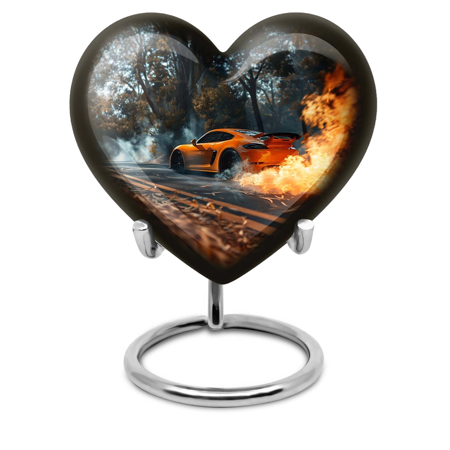 butterfly cremation urn and velvet pouch for men's ashes