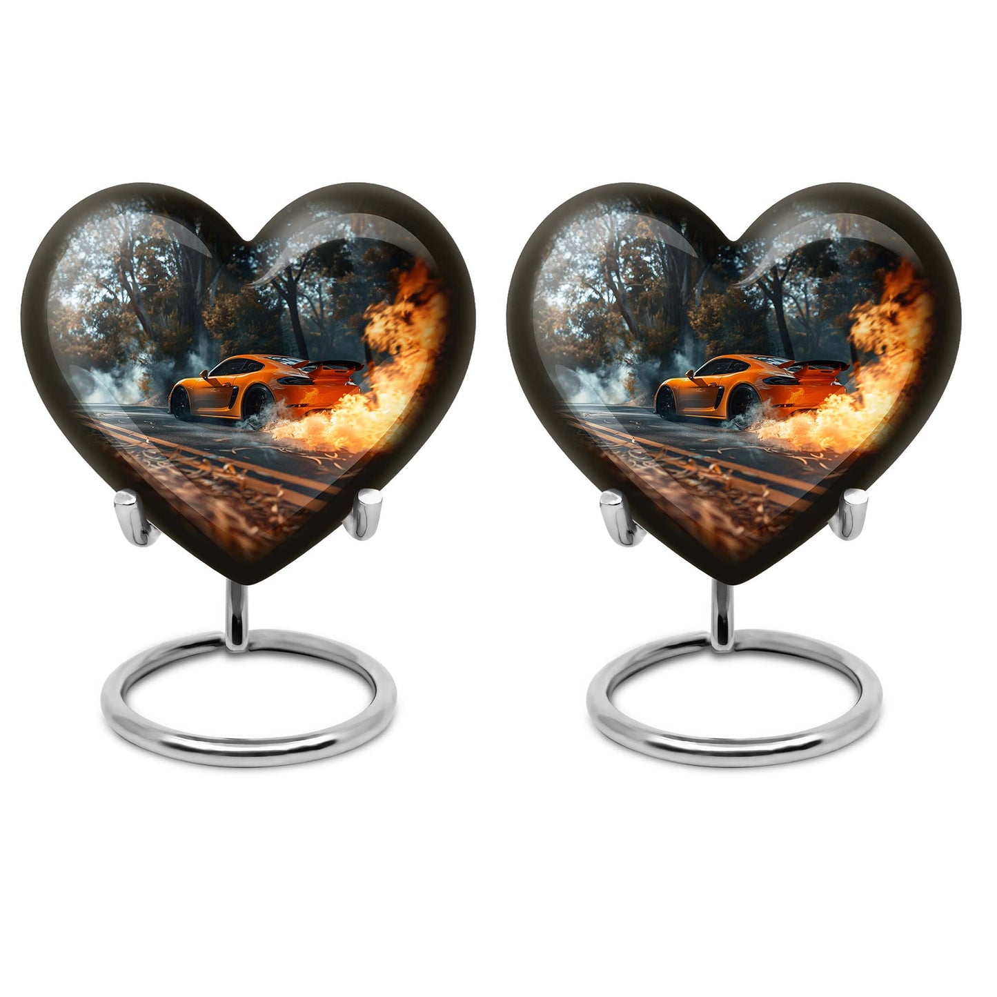 butterfly cremation urn and velvet pouch for men's ashes
