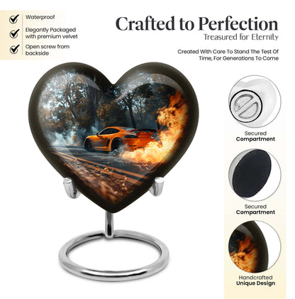 butterfly cremation urn and velvet pouch for men's ashes