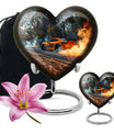 Car Theme Large Urn With 1 Keepsake Urn