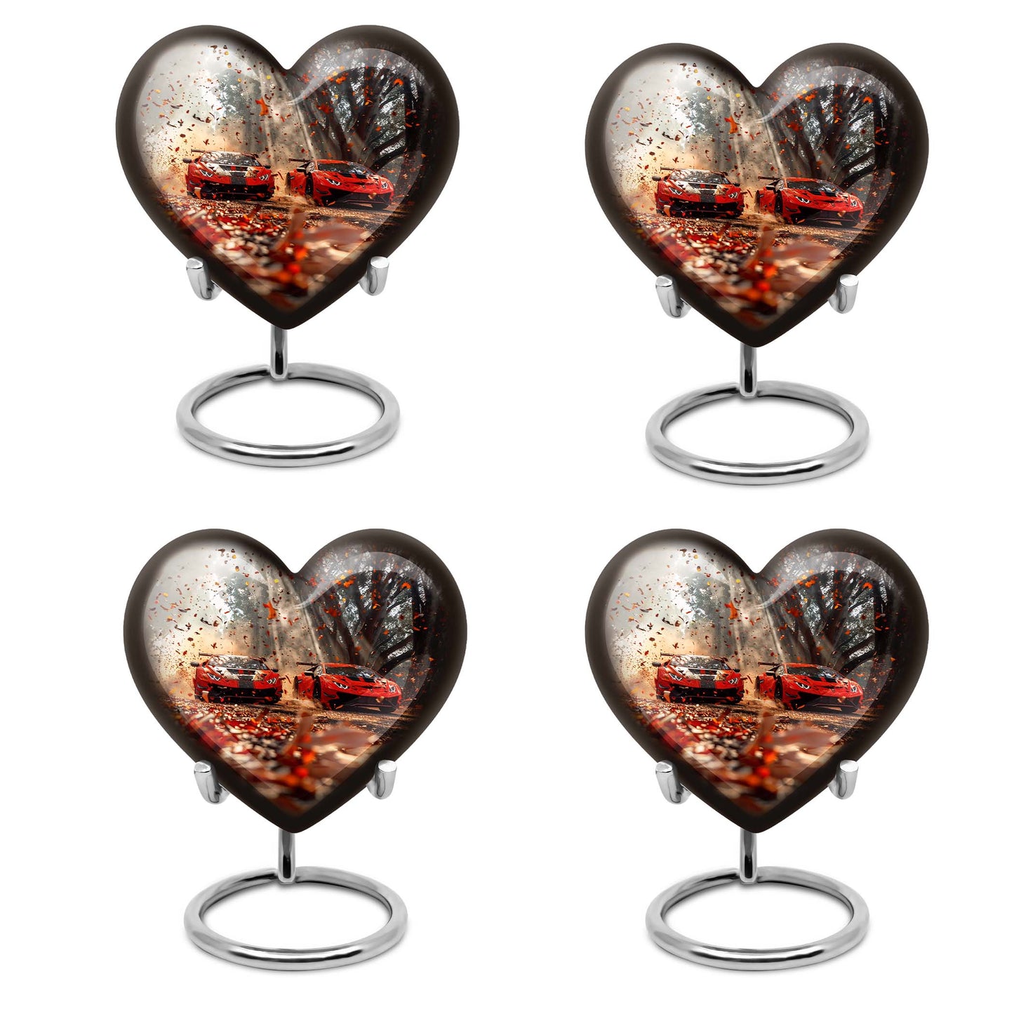 Car Theme 3 Inch Keepsake Pack of 4