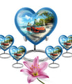 Car Theme Large Urn With 4 Keepsake Urn