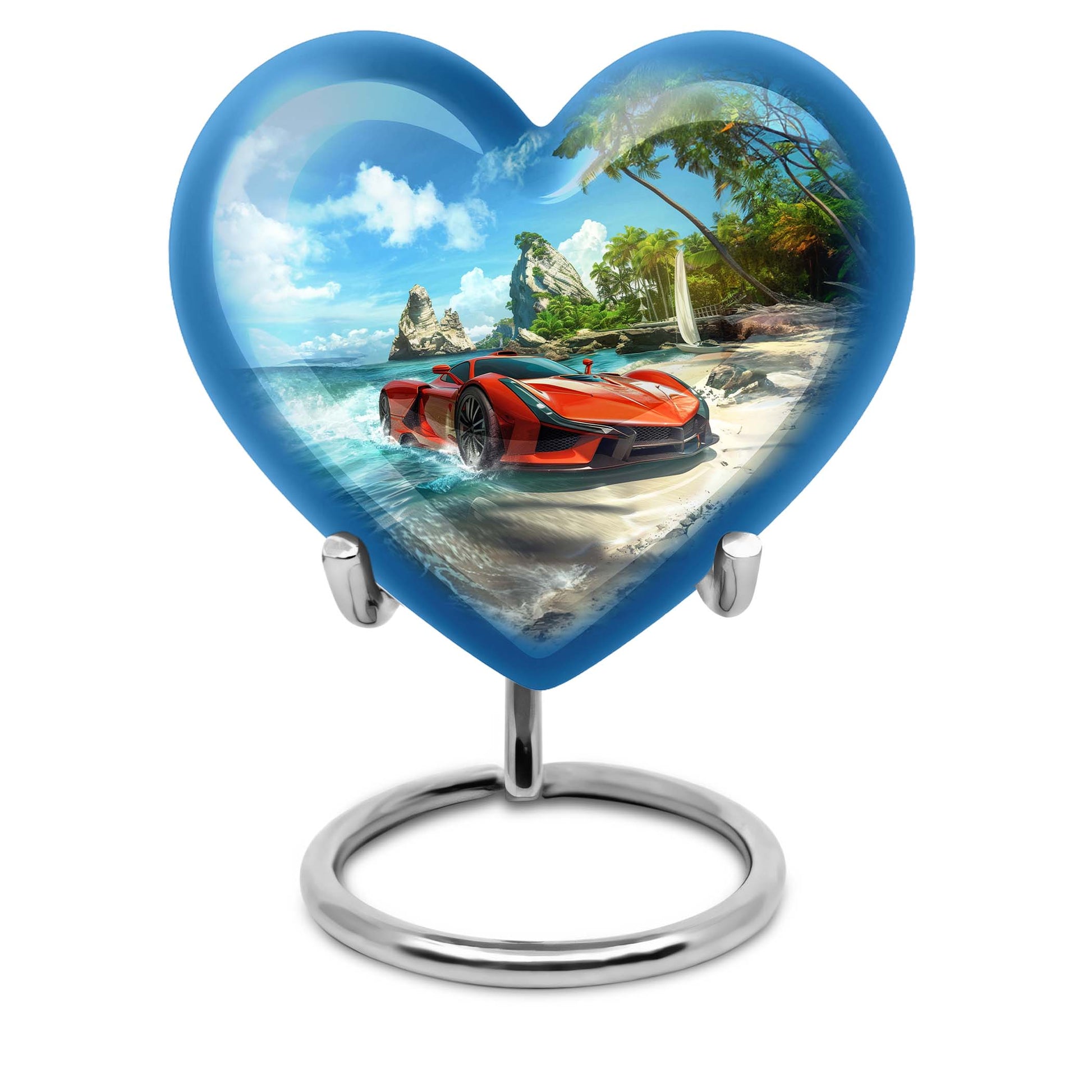 heart urn car