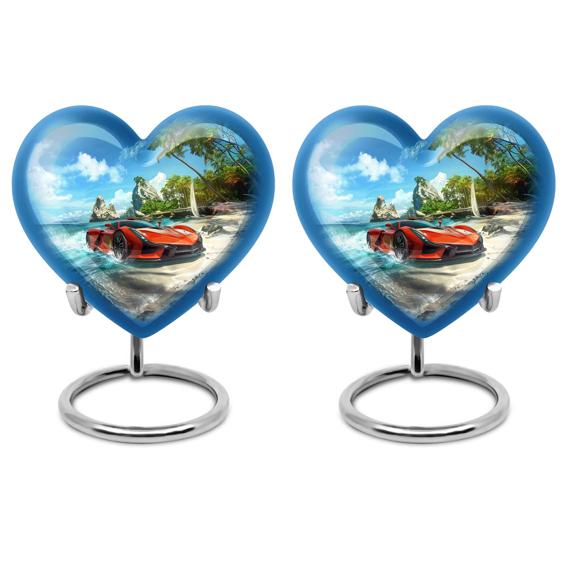 heart urn car