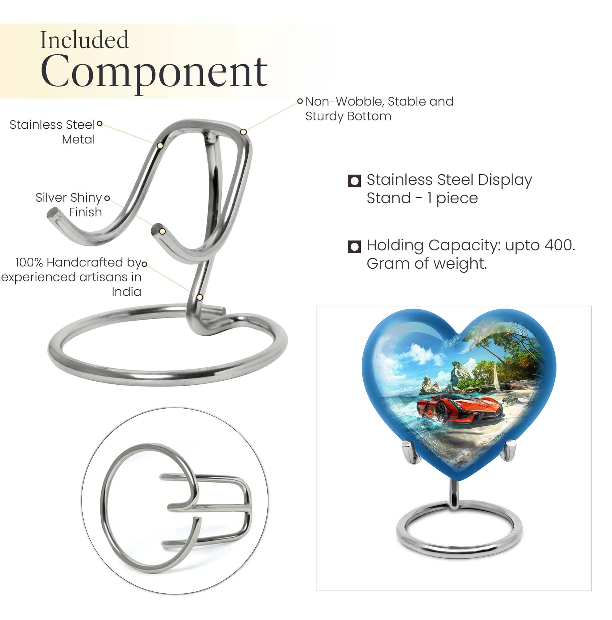 heart urn car