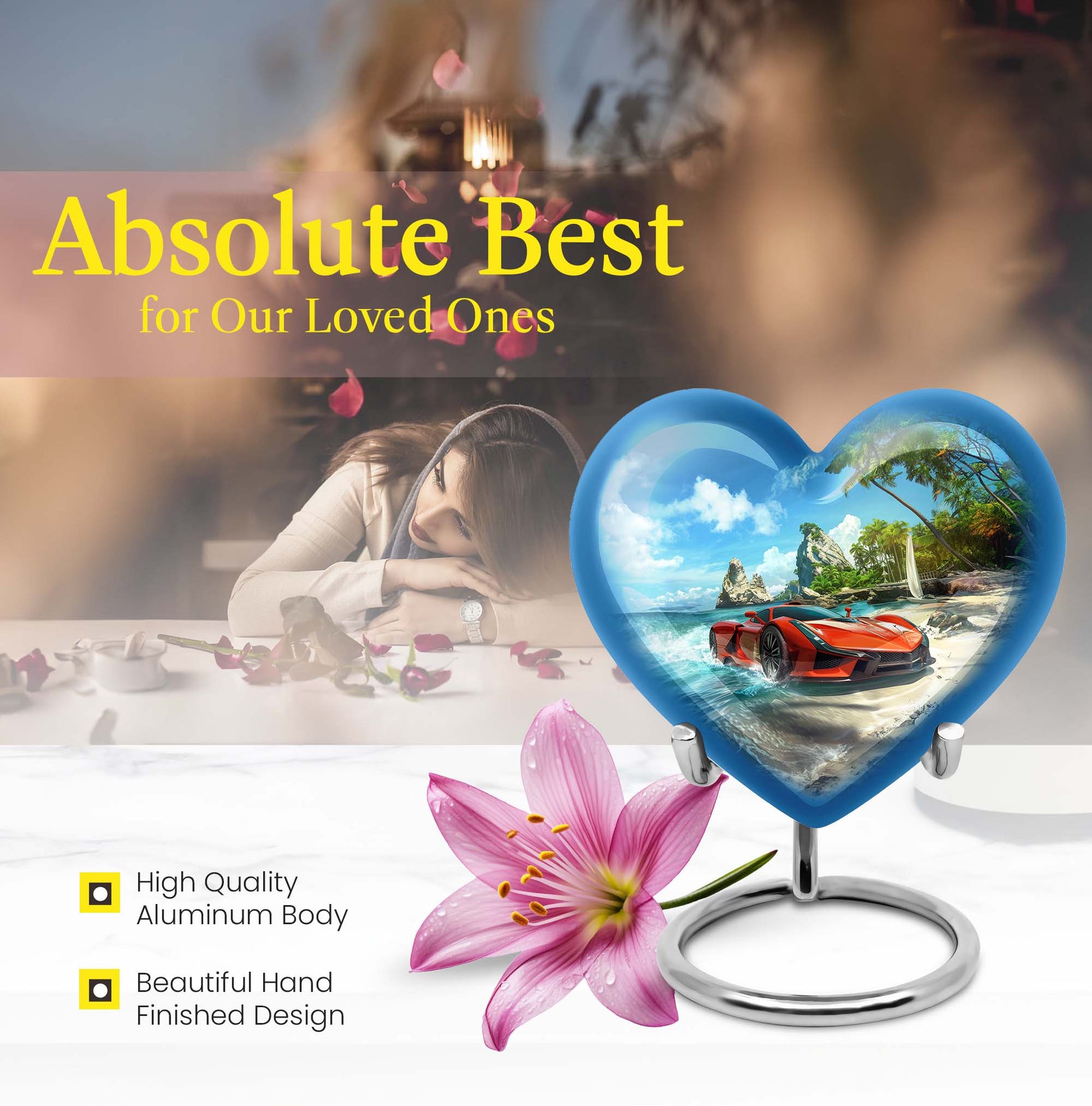 heart urn car