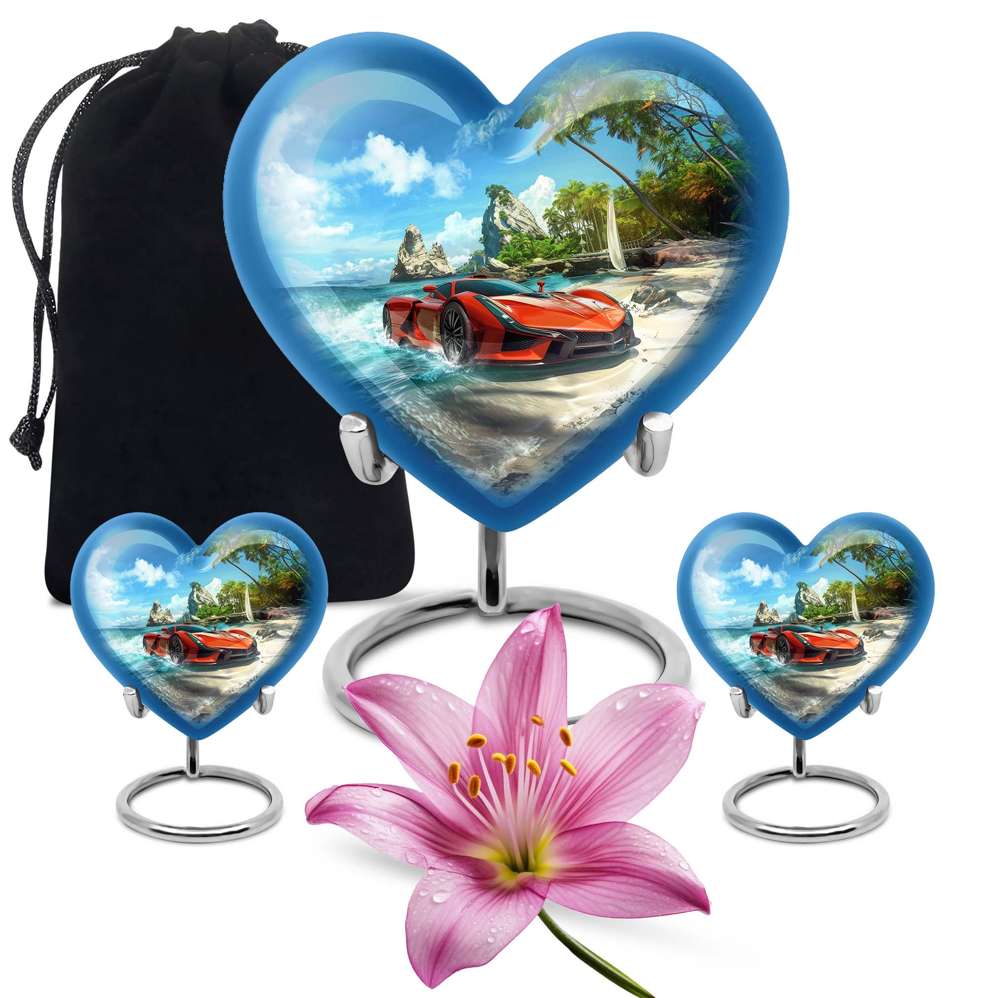 heart urn car