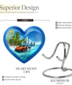  heart-shaped car urn 