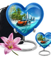  heart-shaped car urn 