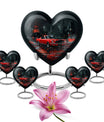 10-inch heart-shaped butterfly Urn