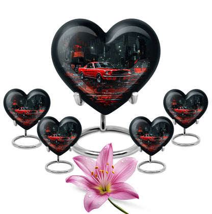 10-inch heart-shaped butterfly Urn