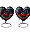 10-inch heart-shaped butterfly Urn