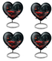 10-inch heart-shaped butterfly Urn