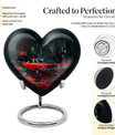 10-inch heart-shaped butterfly Urn