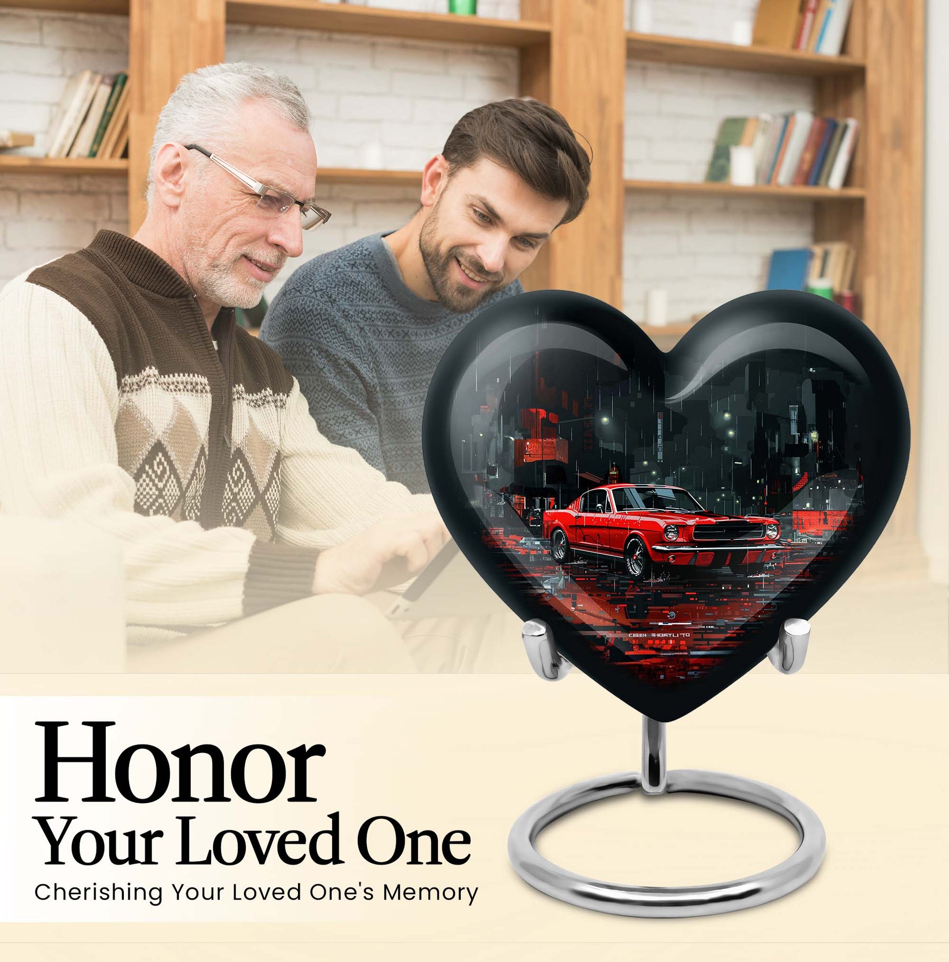10-inch heart-shaped butterfly Urn