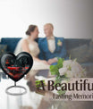 10-inch heart-shaped butterfly Urn