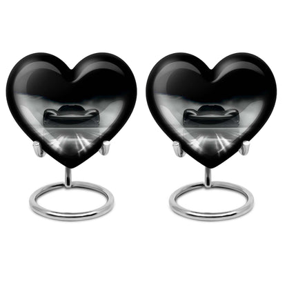 heart-shaped car urn